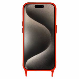 Dėklas silikoninis su juosta telefonui iPhone 14 Pro dizainas 2 - juodas