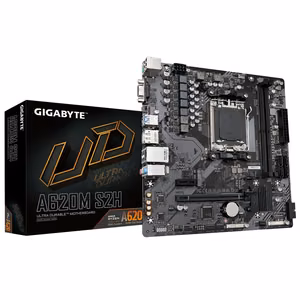 Gigabyte AMD A620 micro ATX Motherboard, AM5, DDR5, 2 Slots, 1xM.2, A620MS2H2.2