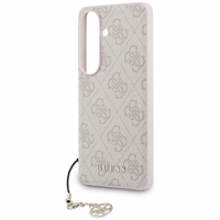 Guess dėklas 4G Classic Logo Charm MagSafe for Samsung Galaxy S26 rožinis