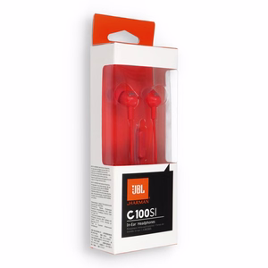 JBL C100SI наушники красные