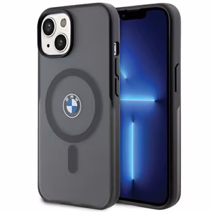 BMW IML Signature magnetinis dėklas telefonui iPhone 15 - juodas