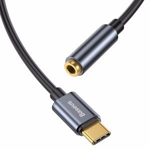 Audio adapteris Baseus L54 Type-C to 3.5mm pilkas CATL54-0G