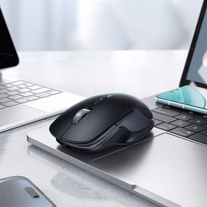 Belaidė pelė Hoco GM40 RGB balta
