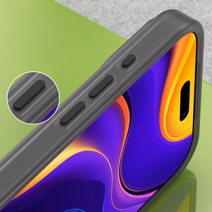 Magnetinis abrazyvinis dėklas telefonui iPhone 17 Pro, suderinamas su MagSafe - matinė juoda