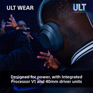 Sony ULT WEAR – belaidės Bluetooth ausinės su ULT POWER SOUND, giliais bosais, triukšmo slopinimu, iki 30 val. baterija