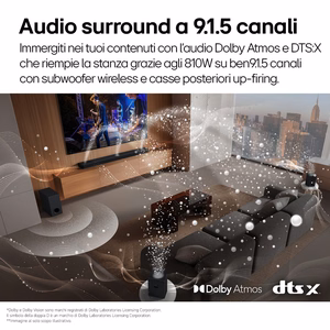 LG S95TR juoda 9.1.5 kanalų 810 W
