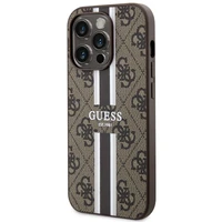Guess GUHMP14LP4RPSW iPhone 14 Pro 6.1" rudas/rudas kietas dėklas 4G Printed Stripes MagSafe