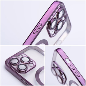 ELECTRO MAG COVER dėklas telefonui su MagSafe suderinamas IPHONE 17 tamsiai violetinis