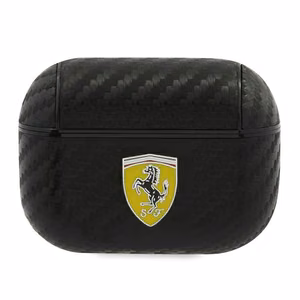 Ferrari FESAPCABK AirPods Pro dėklas On Track PU Carbon – juodas