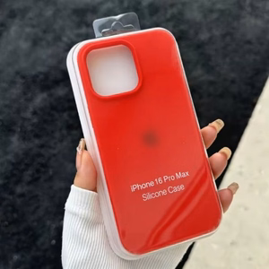 Чехол "Silicone Plastic Pack" для Apple iPhone 12 Pro Max красный (в упаковке)