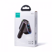 Automobilinis įkroviklis Joyroom "JR-CL21" juodas 150W (1xPD / 2xQC3.0 / 1xAuto 90W /  with LED voltmeter)