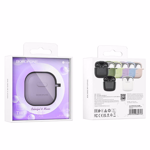 Violetinės TWS Bluetooth ausinės Borofone BW29 Charm
