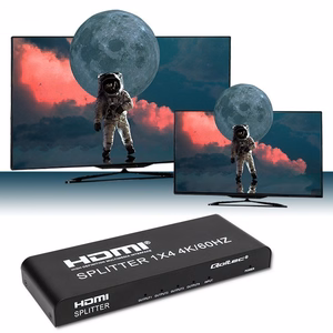 Qoltec 51799 aktyvus HDMI skirstytuvas 4 x HDMI 4K x 2K | 6Gb/s | 60Hz