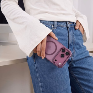 Tech-Protect MagZero MagSafe dėklas iPhone 17 Pro / 18 Pro – matinis bordo