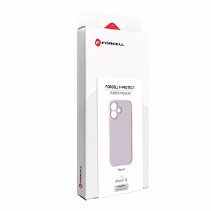 Dėklas iPhone 16 Forcell F-Protect Rubber Premium, suderinamas su MagSafe, rausvai violetinis