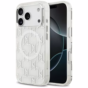 Karl Lagerfeld IML KL монограмма MagSafe чехол iPhone 17 Pro - белый