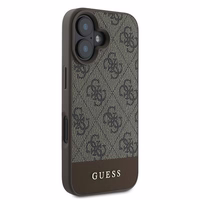 Guess 4G apatinė juostelė dėklas telefonui iPhone 16 Plus 6.7" - ruda