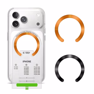 Tech-Protect MMP-210 MagSafe магнитное кольцо 2 шт. оранжевое и чёрное