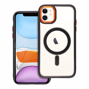 COLOR EDGE MAG COVER dėklas telefonui suderinamas su Magnetiniu IPHONE 11 juoda auksinė