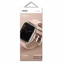 UNIQ dirželis Linus Apple Watch Series 1/2/3/4/5/6/7/8/9/SE/SE2 38/40/41mm. Airosoft Silikoninis rožinis/rožinis