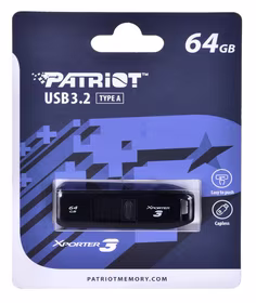 PATRIOT USB ATMINTINĖ Xporter 3 64GB Type A USB 3.2