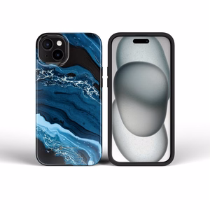 FORCELL F-PROTECT Mirage, militarinio kritimo testuotas dėklas telefonui, MagSafe suderinamas IPHONE 15 PRO tamsiai mėlynas