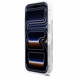 Karl Lagerfeld Liquid Glitter Karl Script Logo MagSafe Dėklas for iPhone 17 Pro - Clear