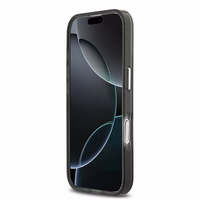 GUESS dėklas telefonui IPHONE 17, suderinamas su MagSafe GUHMP17SHGTMLCGK (IML gradientas su trikampiu logotipu) juodas