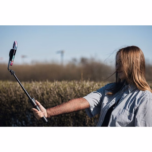 FORCELL F-GRIP MagSelfie S100M selfie lazda su belaidžiu nuotolinio valdymo trikojio stovu juoda