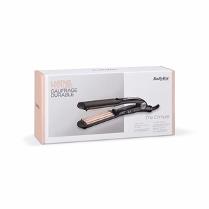 BaByliss The Crimper 2165CE – plaukų gofravimo žnyplės, juodos / rožinės