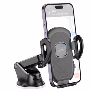 Automobilinis telefono laikiklis Hoco H9 (dashboard) juodas