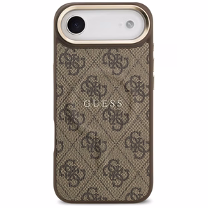 GUESS dėklas IPHONE 17 Air suderinamas su MagSafe GUHMP17MP4MSEGCW (PU 4G su klasikiniu) rudas