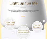 Naktinė lempa W-008 Grybas baltas