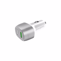 Energizer Ultimate - USB-C & USB-A 38W PD + QC3.0 automobilinis įkroviklis (baltas / sidabrinis)