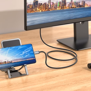 Kabelis Hoco UA27 USB-C to HDMI pilkas