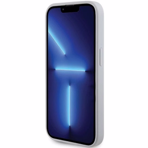 Guess Strass Metal Logo dėklas telefonui iPhone 15 Pro - sidabrinis