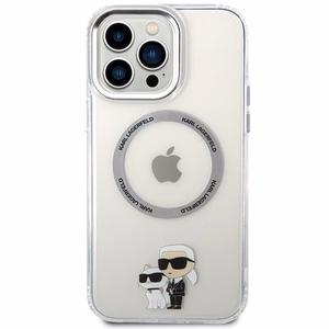 Karl Lagerfeld KKLHMP13XHNKCIT iPhone 13 Pro Max 6.7" hardcase permatomas Iconic Karl&Choupette Magsafe