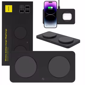 Spacecase Belaidis įkroviklis Wireless Dual Charger MagCharge WM3B juodas