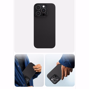 Benks Magnetinis Armor Air Kevlar dėklas telefonui iPhone 16 - PC rėmas 600D - juodas (m)