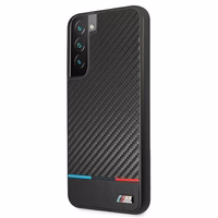 Dėklas telefonui BMW M Collection Triangles Case Samsung Galaxy S22+ - juodas
