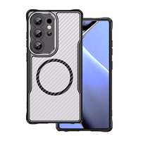 Defender Carbon Mag dėklas telefonui Samsung Galaxy S26 Ultra juodas