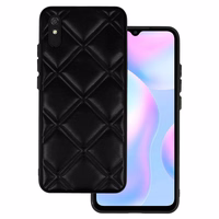 Odinis 3D dėklas telefonui Xiaomi Redmi 9A dizainas 3 juodas