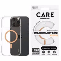 CARE by PanzerGlass Flagmano dėklas telefonui iPhone 16 Pro Max 6.9" persikinis/persikinis Magnetinis 1376