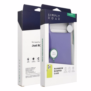 ROAR dėklas telefonui RAINBOW BUMPER skirtas iPhone 15 violetinis