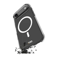 Puro Impact skaidrus D3O TPU+PC magnetinis dėklas telefonui iPhone 17 Air - permatomas