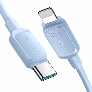 Joyroom Multi-Color Series A14 USB-C / Lightning 20W kabelis 1.2 m - mėlynas
