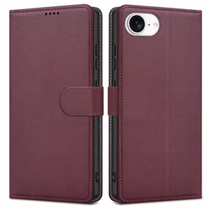 Dėklas Fancy Wallet Samsung A376 A37 5G tamsiai raudonas