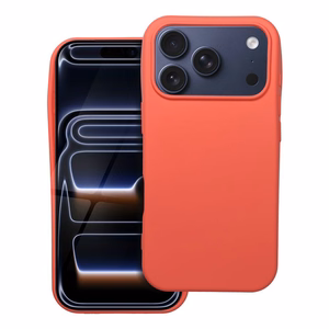 Silikoninis dėklas telefonui IPHONE 17 Pro persikinis