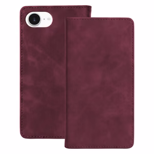 Чехол Smart Suede для iPhone 16e / 17e, бордовый
