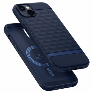 Caseology Parallax Mag dėklas su MagSafe iPhone 14 Plus - tamsiai mėlyna